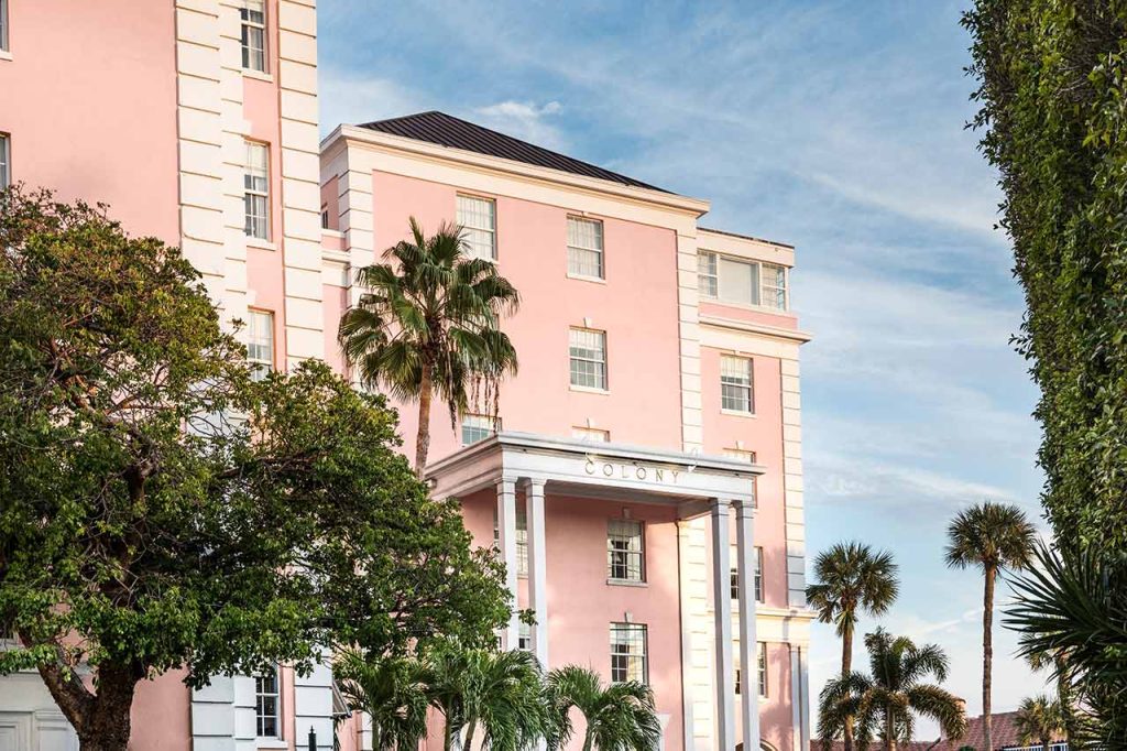 shot of hotel