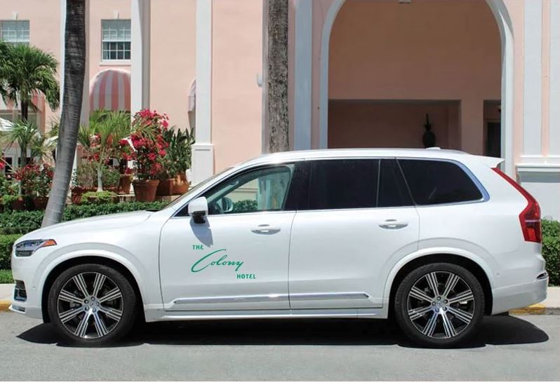 white Volvo SUV